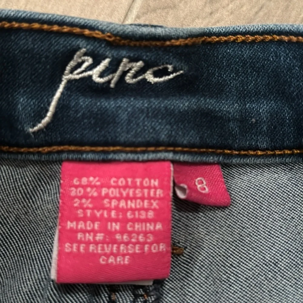 Pinc Girls Blue Jean Shorts Size 8